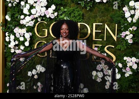 Beverly Hills, USA. Januar 2025. Viola Davis nimmt am 5. Januar 2025 an den 82. Jährlichen Golden Globe Awards im Beverly Hilton in Beverly Hills, Kalifornien, Teil. Foto: Casey Flanigan/imageSPACE/SIPA USA Credit: SIPA USA/Alamy Live News Stockfoto