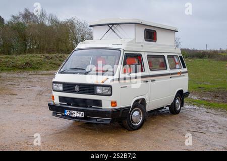 1990 T25 VW Transporter Wohnmobil Umbau von Holdsworth Stockfoto