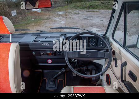 1990 T25 VW Transporter Wohnmobil Umbau von Holdsworth Stockfoto