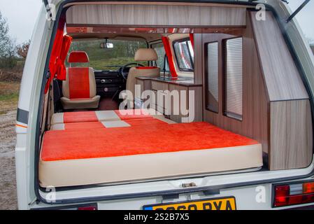 1990 T25 VW Transporter Wohnmobil Umbau von Holdsworth Stockfoto