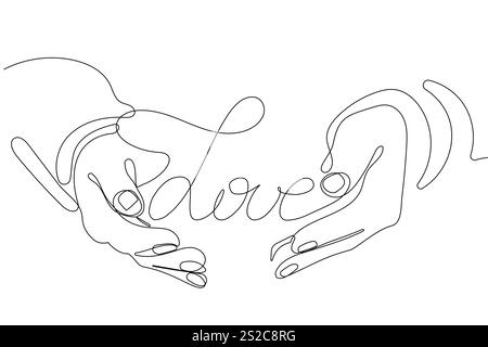 Große Liebe, handschriftliche Schriftzüge. Typografie-Schriftzug für T-Shirts, T-Shirts mit Schriftzug, Modeschmucke, Poster, Karten, Aufkleber. Vektorabbildung Stock Vektor
