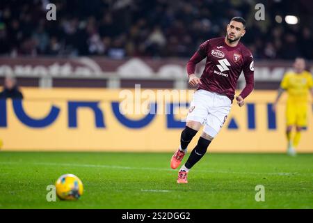 Torino Antonio Sanabria während des Fußballspiels der Serie A zwischen Torino FC und Parma im Stadio Olimpico Grande Torino in Turin, Nordwesten Italiens - 05. Januar 2024. Sport – Fußball EXKLUSIV TURIN FC (Foto: Fabio Ferrari/LaPresse) Stockfoto