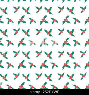 Süßes Weihnachtsmuster mit Omelabahn. Einfaches Design. Stock Vektor