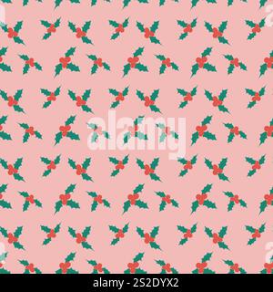 Süßes Weihnachtsmuster mit Omelabahn. Einfaches Design. Stock Vektor