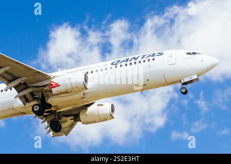 Qantas Boeing 737-838 in Australien Stockfoto