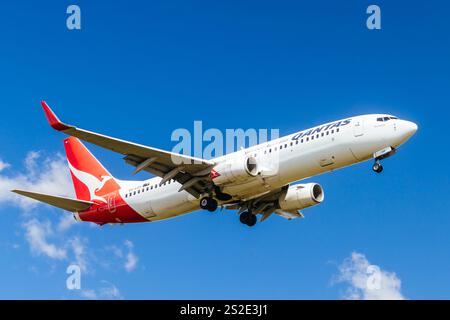 Qantas Boeing 737-838 in Australien Stockfoto