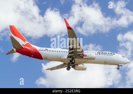 Qantas Boeing 737-838 in Australien Stockfoto