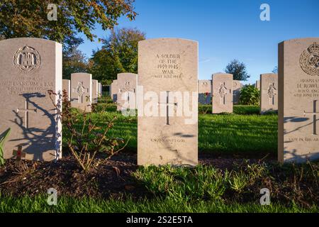 Unbekannter Soldat, Bayeux British War Cemetery, Normandie, Frankreich Stockfoto