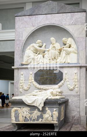 Innenausstattung in der Alten Nationalgalerie, Alte Nationalgalerie, Kunstgalerie auf der Museumsinsel in Berlin, Hauptstadt von Deutschland am 2. Januar 2025 Stockfoto