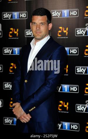 Adam Sinclair besucht die britische Premiere von 24: Live Another Day am Old Billingsgate Market am 6. Mai 2014 in London. 06.05.2014 Stockfoto