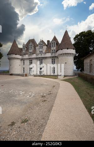 Schloss Monbazillac (Chateau de Monbazillac) in der Nähe von Bergerac, Departement Dordogne, Aquitaine, Frankreich Stockfoto