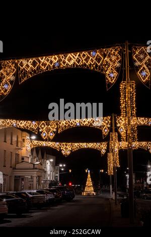 Weihnachten und Winter im historischen Stratford-upon-Avon in Warwickshire Stockfoto