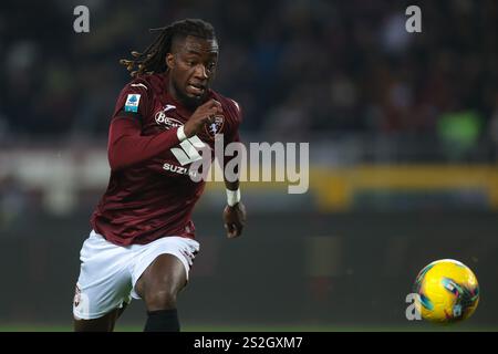 Turin, Italien. Januar 2025. Yann Karamoh vom FC Turin während des Spiels der Serie A im Stadio Grande Torino, Turin. Der Bildnachweis sollte lauten: Jonathan Moscrop/Sportimage Credit: Sportimage Ltd/Alamy Live News Stockfoto