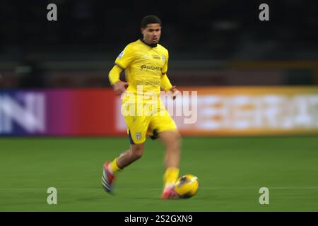 Turin, Italien. Januar 2025. Simon Sohm von Parma Calcio während des Spiels der Serie A im Stadio Grande Torino, Turin. Der Bildnachweis sollte lauten: Jonathan Moscrop/Sportimage Credit: Sportimage Ltd/Alamy Live News Stockfoto