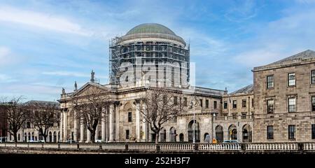 Die vier Gerichte in Dublin, Irland, der Hauptsitz des Supreme Court, der Court of Appeal, der High Court und der Dublin Circuit Court. Stockfoto