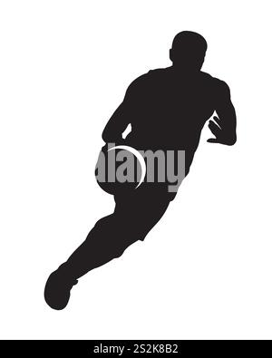 Silhouette eines Basketballspielers. 10 Illustrator Stock Vektor