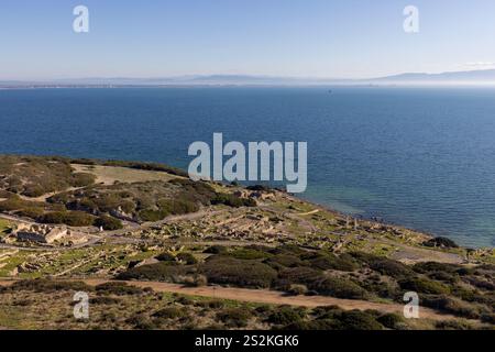 Archäologische Stätte von tharros, San Giovanni di Sinis, Sardinien, italien. Stockfoto