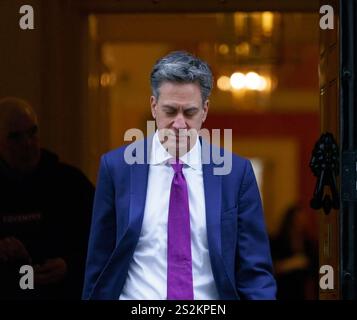 London UK Januar 2025. Die Minister verlassen die erste Kabinettssitzung im Jahr 2025. IM BILD: RT Hon Ed Miliband, Secretary of State for Climate and Net Zero Bridget Catterall / AlamyLiveNews Stockfoto