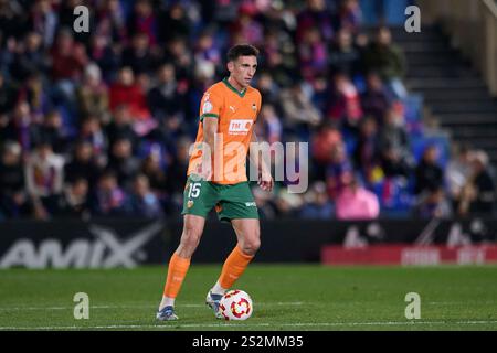 Elda, Spanien. Januar 2025. ELDA, SPANIEN – 7. JANUAR: Cesar Tarrega Mittelstürmer von Valencia CF im Spiel der Copa del Rey Runde 32 zwischen CD Eldense und Valencia CF im Nuevo Pepico Amat Stadion am 7. Januar 2025 in Elda, Spanien. (Foto von Francisco Macia/Photo Players Images/Magara Press) Credit: Magara Press SL/Alamy Live News Stockfoto