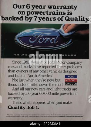 Vintage 'Life' 1987 Sonderausgabe, das Jahr in den Bildern, Zeitschriftenwerbung, USA Stockfoto Vintage 'Life' 1987 Sonderausgabe, das Jahr in den Bildern, Zeitschriftenwerbung, USA Stockfoto