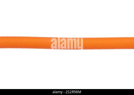 Nahaufnahme eines einzelnen orangefarbenen Drahts Stockfoto