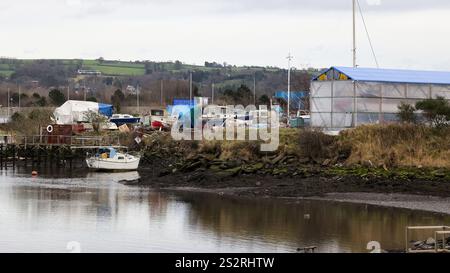 Boatyard Belfast, Basisgebäude East Belfast Yachtclub Sydenham Embayment Belfast Lough Stockfoto