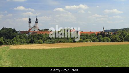 Kloster Obermarchtal, ehemaliges Prämonstratenser-Kanonenkloster, Kreis Alb-Donau, Regierungsbezirk Tübingen, Baden-Württemberg, Deutsch Stockfoto