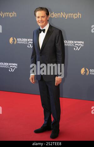 Kyle MacLachlan, Hauptdarsteller der Serie Twin Peaks, Nymphes d'Or Preisverleihung, 57. Festival de Television de Monte-Carlo, TV Festival Monte-CA Stockfoto