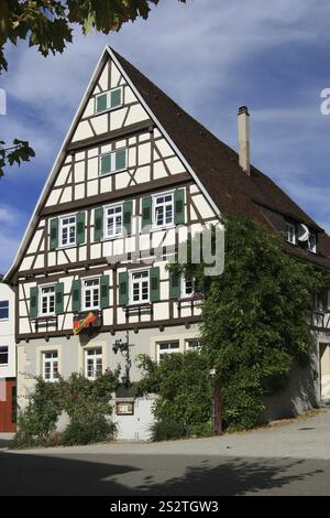 Fachwerkhaus in Neuffen, Esslingen, Baden-Württemberg, Deutschland, Europa Stockfoto