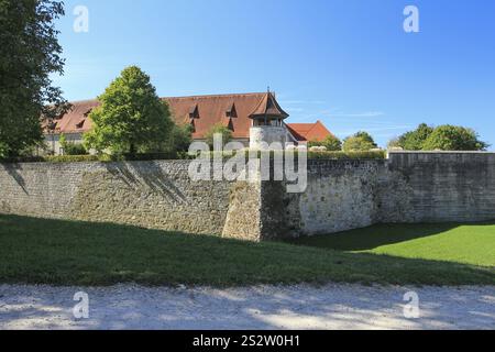 Schloss oberhalb von Ellwangen (Jagst), Ostalbkreis, Baden-Württemberg, Deutschland, Europa Stockfoto