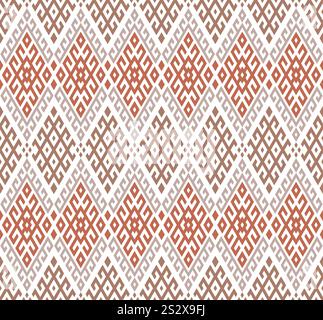 Abstraktes nahtloses Rautenmuster für Dekorationen, Tapeten, Hintergrund, Stoffdrucke, Geschenkpapier, und andere Ausdrucke Stock Vektor