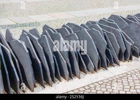 Berlin - 17. Juli 2010: Gedenkstätte für die ermordeten Reichstagsabgeordneten. Gedenkstätte für die 96 Reichstagsabgeordneten, die sich gegen Adolf Hitler wandten. Stockfoto