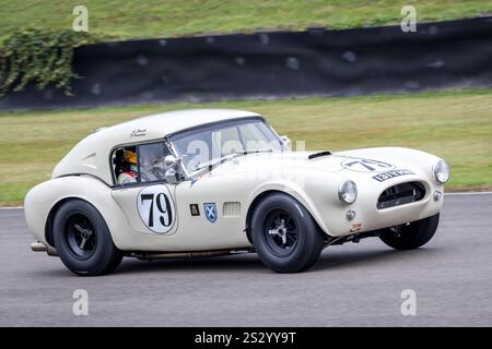 Franchitti / Smith 1964 AC Cobra beim RAC TT Celebration Rennen beim Goodwood Revival 2024 in Sussex, Großbritannien. Stockfoto