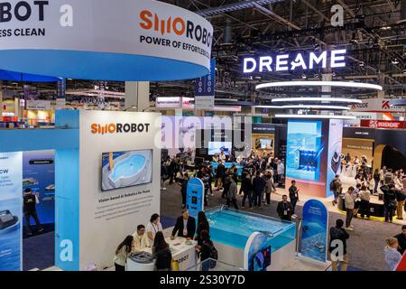 Las Vegas, USA. Januar 2025. Die CES 2025 Show Floor im Venetian Resort in Las Vegas am 7. Januar 2025. (Foto: Travis P Ball/SIPA USA) Credit: SIPA USA/Alamy Live News Stockfoto