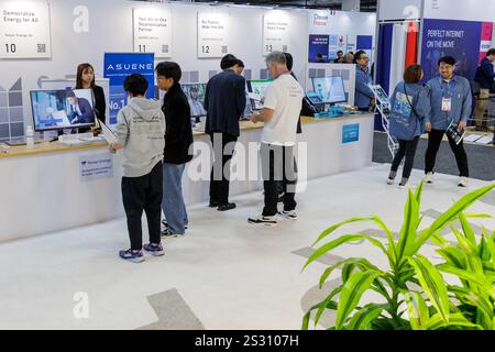 Las Vegas, USA. Januar 2025. Die CES 2025 Show Floor im Venetian Resort in Las Vegas am 7. Januar 2025. (Foto: Travis P Ball/SIPA USA) Credit: SIPA USA/Alamy Live News Stockfoto