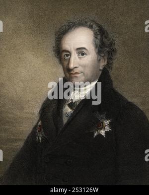 Johann Wolfgang von Goethe 1749-1832 Stockfoto