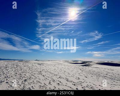 White Sands National Park in New Mexico Stockfoto