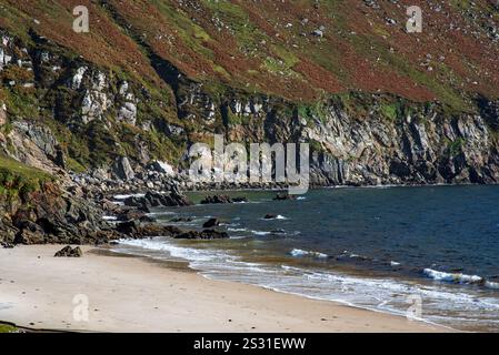 Keem Beach, Wild Atlantic Way in Co, Mayo, Irland Stockfoto