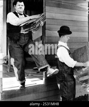 DER LETZTE SCHLIFF STAN LAUREL, OLIVER HARDY Datum: 1928 Stockfoto