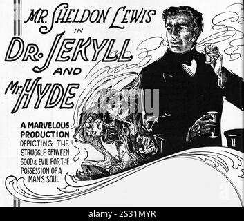 DR. JEKYLL UND MR. HYDE SHELDON LEWIS Datum: 1920 Stockfoto