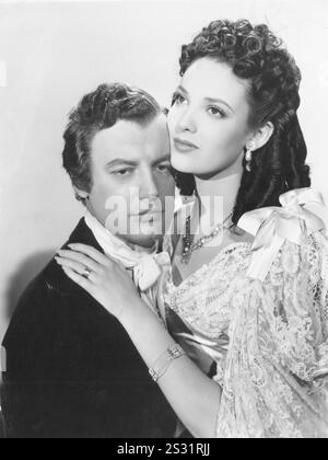 DIE LIEBE VON EDGAR ALLAN POE SHEPPERD STRUDWICK UND LINDA DARNELL EIN UNIVERSALFILM Datum: 1942 Stockfoto