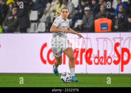 La Spezia, Italien. Januar 2025. Emma Strom Snerle (Fiorentina) während des Spiels Roma Women vs Fiorentina Femminile, italienischer Fußball Frauen Supercoppa in La Spezia, Italien, 06. Januar 2025 Credit: Independent Photo Agency/Alamy Live News Stockfoto