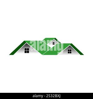Modernes Dach oder Haus für Logo Stock Vektor