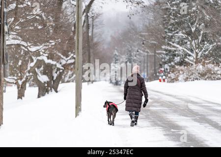 SAISONALER WINTER IN ONTARIO Stockfoto