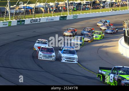 Newton, Iowa, USA – 18. Juni 2016: NASCAR Camping Wolrd Truck-Rennserie. Speedriatrie 200 Stockfoto