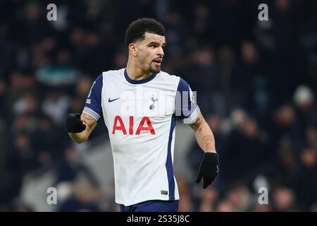 London, Großbritannien. Januar 2025. London, England, 8. Januar 2025: Harvey Elliott (19 Liverpool) während des EFL Cup Spiels zwischen Tottenham Hotspur und Liverpool im Tottenham Hotspur Stadium in London, England (Alexander Canillas/SPP) Credit: SPP Sport Press Photo. /Alamy Live News Stockfoto
