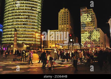 Lichterfest in Berlin, Potsdamer Platz Stockfoto