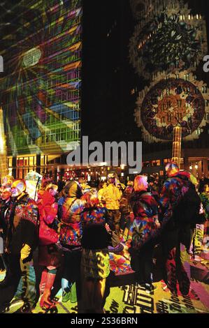 Lichterfest in Berlin, Potsdamer Platz Stockfoto