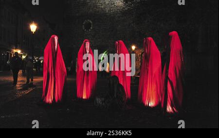 Guardians of Time Installation von Manfred Kielnhofer in Berlin Stockfoto