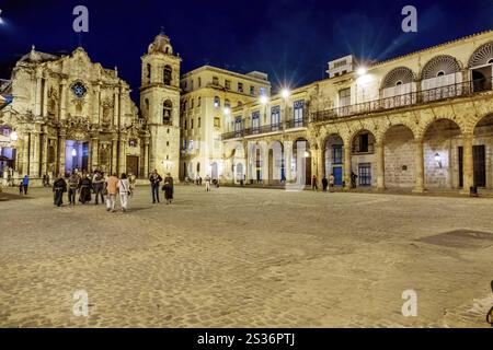 Karibik, Kuba, Havanna, Plaza de La Catedral Österreich, Mittelamerika Stockfoto